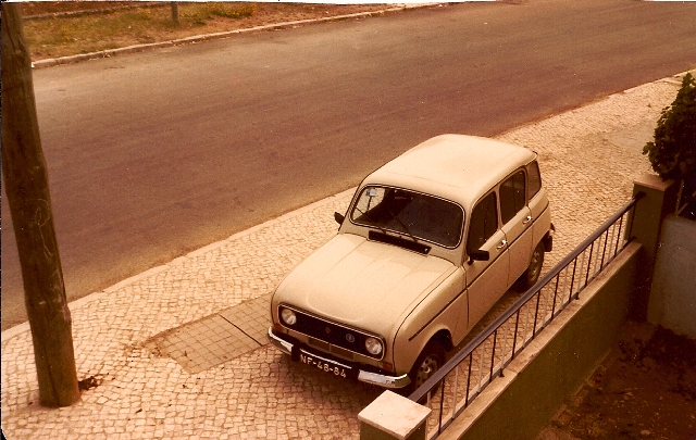 Our Renault 4 - photo taken from the varanda of our apartment.